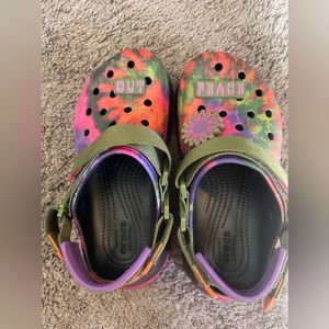 Limited edition crocs. Peace ☮️
